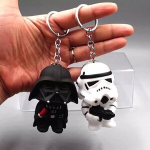 Lot of 2 Disney Star Wars Keychains - Darth Vader & Storm Trooper